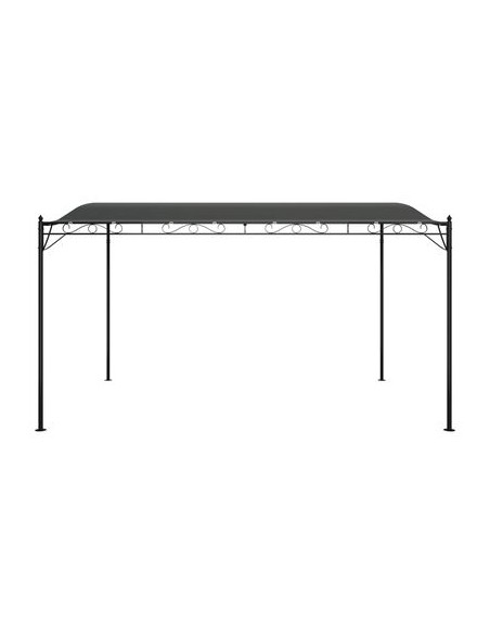 Tonnelle en acier anthracite 4x3m