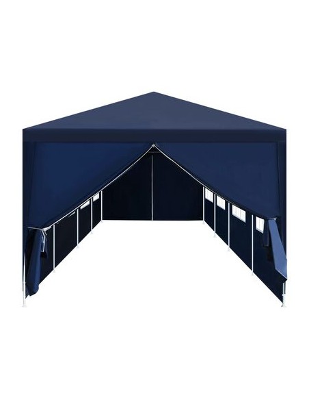 Tonnelle de jardin bleu foncé 3x12m
