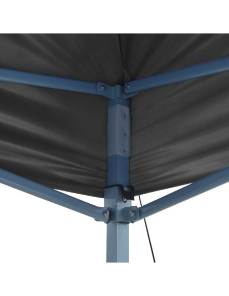 Tente de réception pliable Anthracite 3x6m