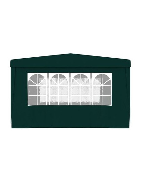 Tente de réception et parois latérales verte 4x4m