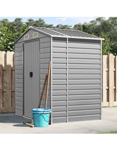 Abri de jardin gris - 191x130x198 cm 2