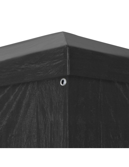Tente de réception anthracite avec parois fenêtre 3x4m