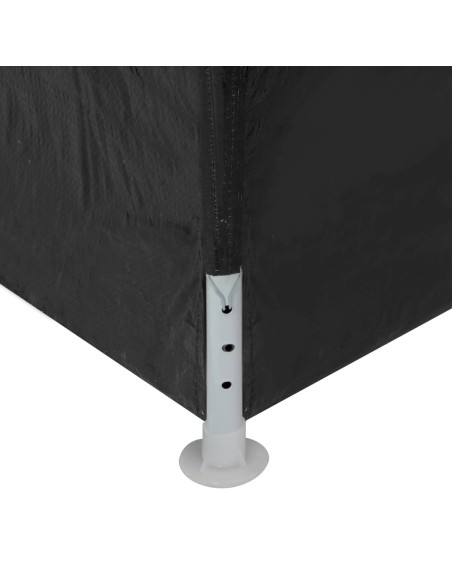 Tente de réception anthracite avec parois fenêtre 3x4m