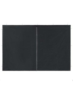 Paroi anthracite fermeture éclair - 2pcs 2