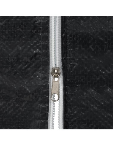 Paroi anthracite fermeture éclair - 2pcs