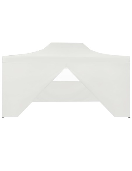 Tente de réception pliable avec 4 parois blanche 3x4m