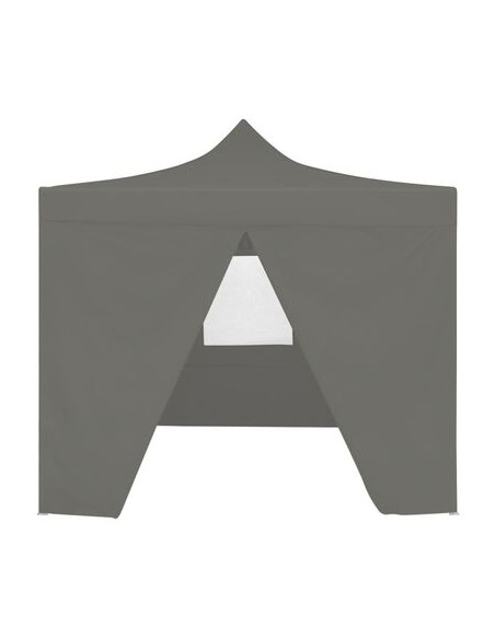 Tente de réception anthracite avec 4 parois 3x3m