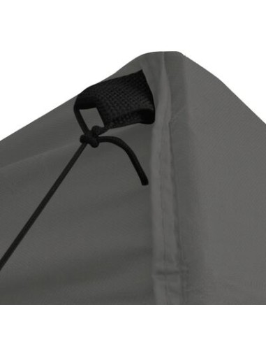 Tente de réception anthracite avec 4 parois 3x3m