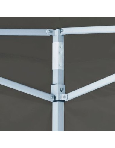 Tente de réception anthracite avec 4 parois 3x3m