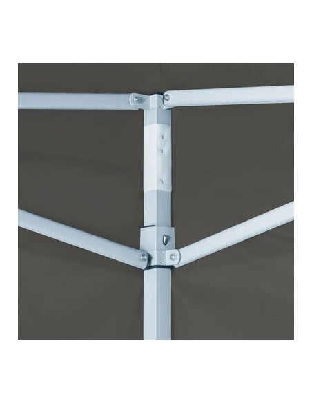 Tente de réception anthracite avec 4 parois 3x3m