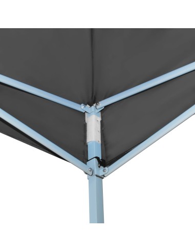 Tente de réception pliable Anthracite 3x9m