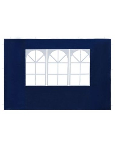 Paroi de tente avec fenêtre bleu - 2 pcs