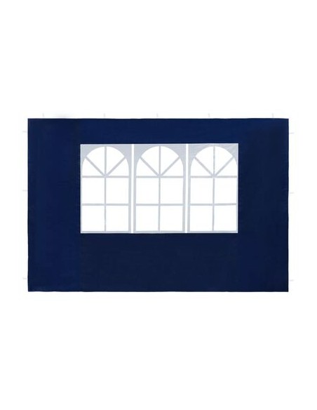 Paroi de tente avec fenêtre bleu - 2 pcs