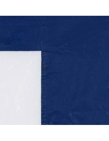 Paroi de tente avec fenêtre bleu - 2 pcs