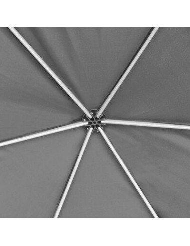 Chapiteau hexagonal gris avec 6 parois...