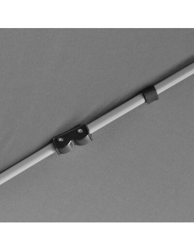 Chapiteau hexagonal gris avec 6 parois...