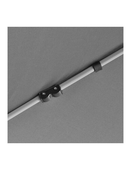 Chapiteau hexagonal gris avec 6 parois latérales 3,6x3,1m