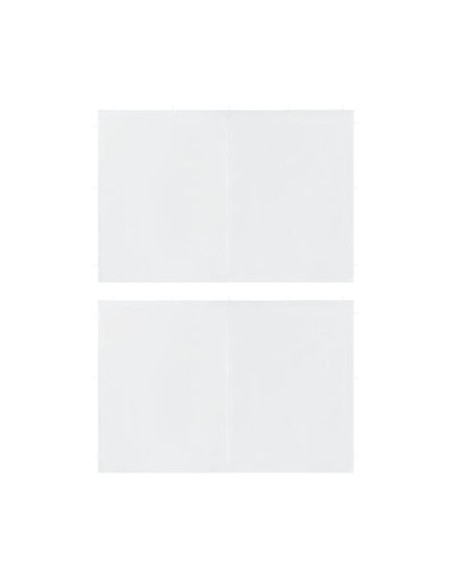 Parois fermeture éclair blanc 2 pcs