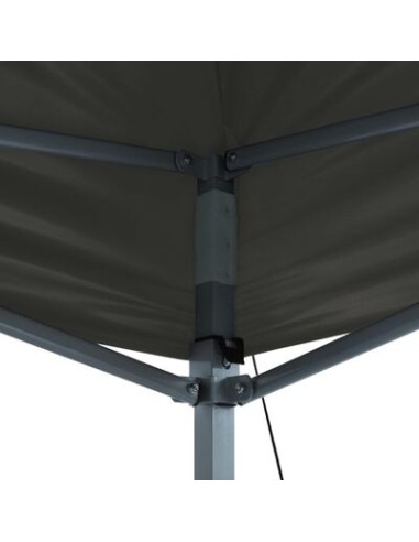 Tente de réception pliable anthracite 3x4m