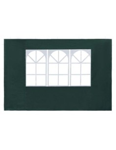 Paroi de tente de réception verte avec fenêtre 2 pcs 2