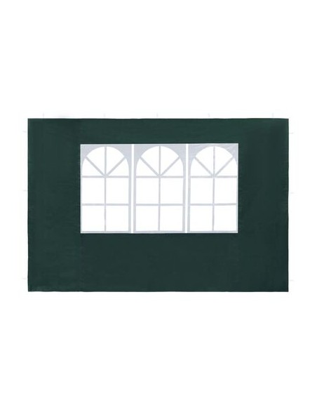 Paroi de tente de réception verte avec fenêtre 2 pcs