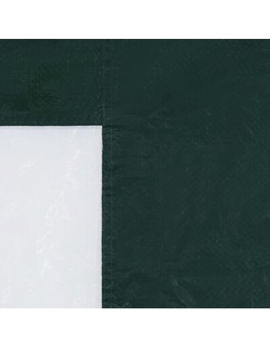 Paroi de tente de réception verte avec fenêtre...