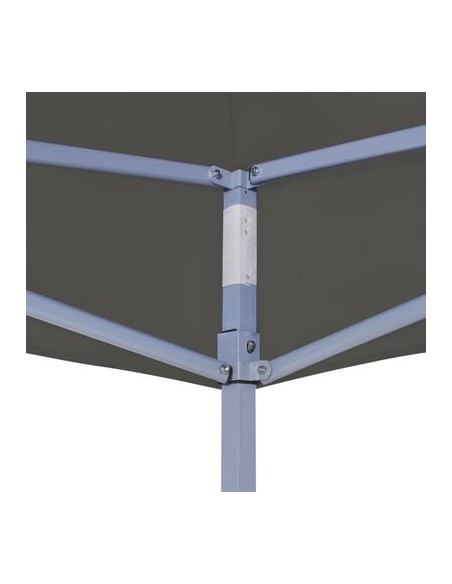 Tente de réception escamotable anthracite 3x3m