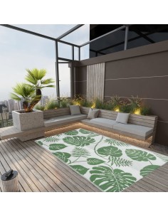 Tapis d'extérieur feuille vert 160x230cm