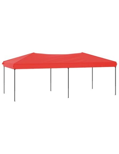 Tente de réception pliable rouge 3x6m