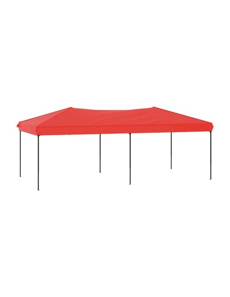 Tente de réception pliable rouge 3x6m