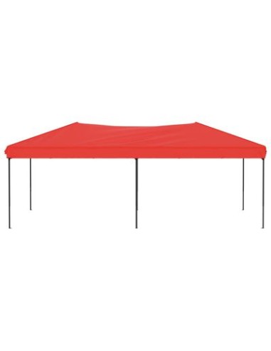 Tente de réception pliable rouge 3x6m