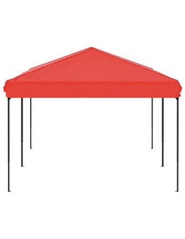 Tente de réception pliable rouge 3x6m