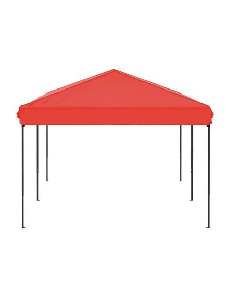 Tente de réception pliable rouge 3x6m