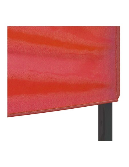 Tente de réception pliable rouge 3x6m