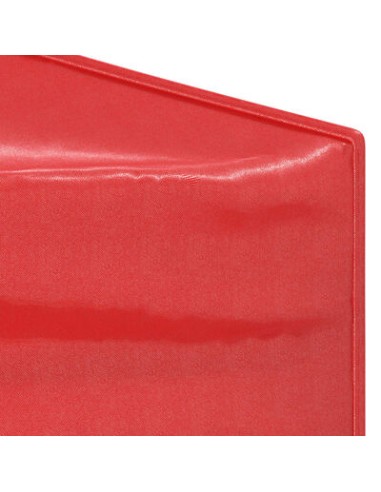 Tente de réception pliable rouge 3x6m