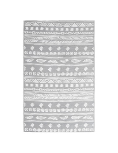 Tapis d'extérieur symbole gris 160x230cm