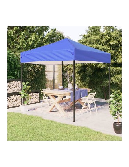 Tente de réception pliable Bleu 3x3m