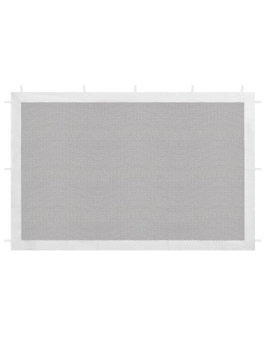 Paroi de tente de réception blanc et noir 2 pcs