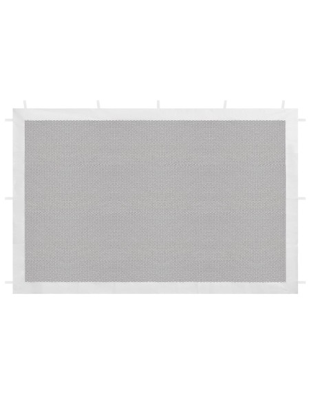 Paroi de tente de réception blanc et noir 2 pcs