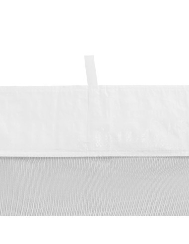 Paroi de tente de réception blanc et noir 2 pcs