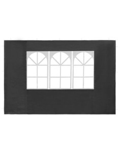 Paroi de tente de réception avec fenêtre anthracite - 2 pcs 2