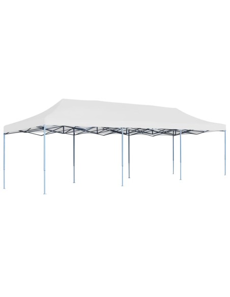 Tente de réception pliable blanc 3x9m