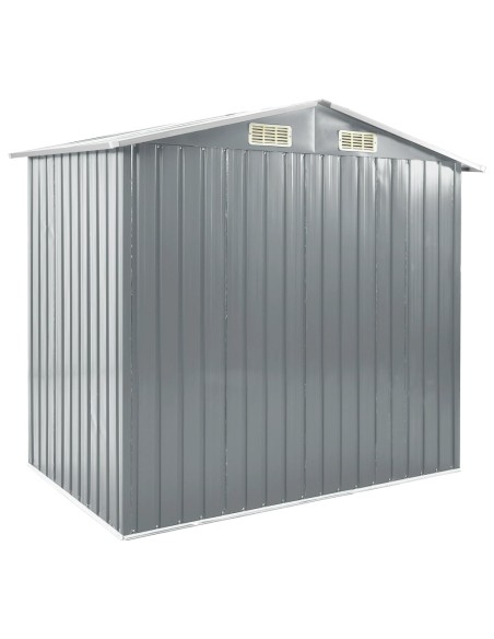 Abri de jardin avec étagère Gris Fer
