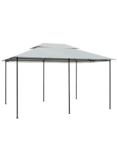 Tonnelle avec rideaux blanc 4x3m 2