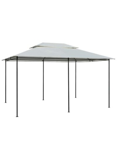 Tonnelle avec rideaux blanc 4x3m