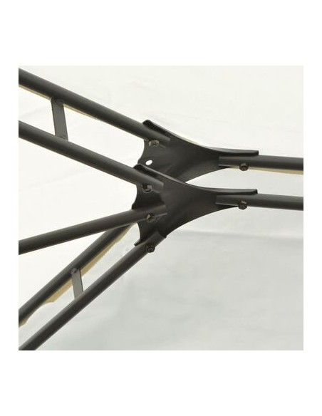 Tonnelle avec rideaux blanc 4x3m