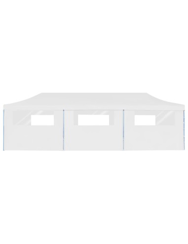 Tente de réception blanche avec 8 parois 3x9m