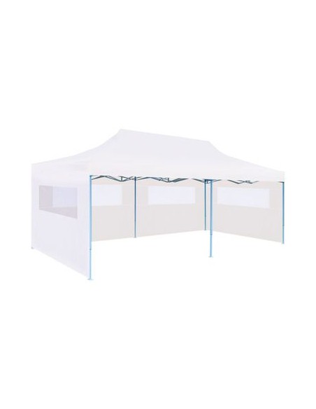 Tente de réception pliable avec parois blanche 3x6m