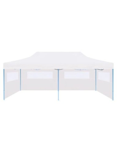 Tente de réception pliable avec parois blanche...