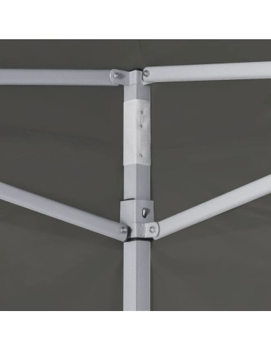 Tente de réception pliable anthracite avec 4...